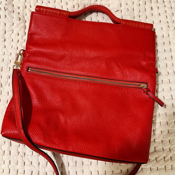 Tory Burch “Taylor” Convertible Foldover Bag - Picture 3 of 4